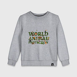 Детский свитшот WORLD ANIMAL PROTECTION
