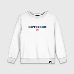 Свитшот хлопковый детский Hoffenheim FC Classic, цвет: белый