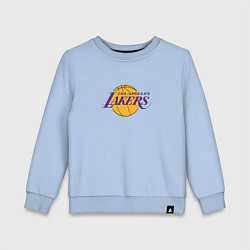 Свитшот хлопковый детский Лос-Анджелес Лейкерс NBA, цвет: мягкое небо