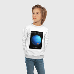 Свитшот хлопковый детский Blue Giant Голубой Гигант Space collections, цвет: белый — фото 2