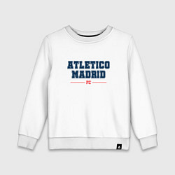 Свитшот хлопковый детский Atletico Madrid FC Classic, цвет: белый