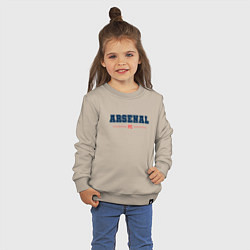 Свитшот хлопковый детский Arsenal FC Classic, цвет: миндальный — фото 2