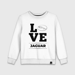 Свитшот хлопковый детский Jaguar Love Classic, цвет: белый