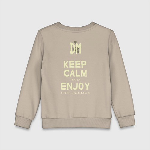 Детский свитшот Keep Calm and Enjoy the Silence - Depeche Mode / Миндальный – фото 2