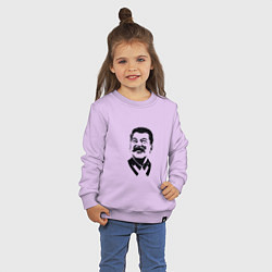 Свитшот хлопковый детский Joseph Stalin, цвет: лаванда — фото 2