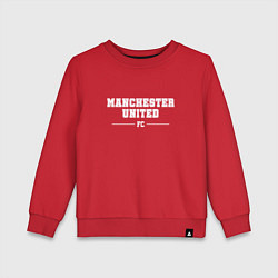 Свитшот хлопковый детский Manchester United football club классика, цвет: красный