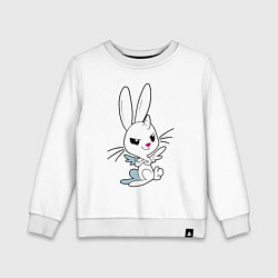 Свитшот хлопковый детский Angel Bunny - my little pony - cartoon, цвет: белый