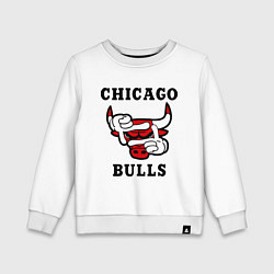 Свитшот хлопковый детский Chicago Bulls SWAG, цвет: белый