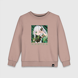 Свитшот хлопковый детский Нахида Малая властительница Кусанали, цвет: пыльно-розовый