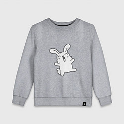 Свитшот хлопковый детский Happy Bunny, цвет: меланж