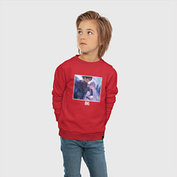 Свитшот хлопковый детский Синъэй и Владилена - 86, цвет: красный — фото 2