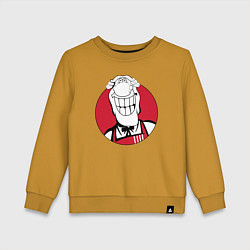 Свитшот хлопковый детский Доктор Ливси - KFC Edition, цвет: горчичный