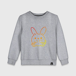 Свитшот хлопковый детский Summer Bunny, цвет: меланж