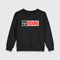 Свитшот хлопковый детский Ring of boxing, цвет: черный