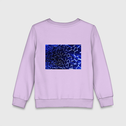 Детский свитшот Графическая химия / Лаванда – фото 2