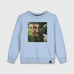 Свитшот хлопковый детский Wise Mystical Tree, цвет: мягкое небо