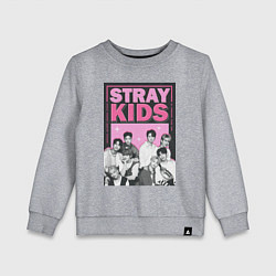 Свитшот хлопковый детский Stray Kids boy band, цвет: меланж