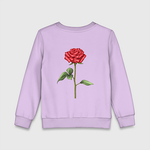 Детский свитшот Роза красная / Лаванда – фото 2