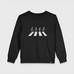 Свитшот хлопковый детский Beatles dead, цвет: черный