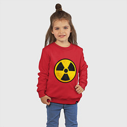 Свитшот хлопковый детский Atomic Nuclear, цвет: красный — фото 2