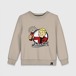 Свитшот хлопковый детский Vault boy - nuka cola, цвет: миндальный