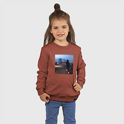 Свитшот хлопковый детский Pharaoh Philarmonia, цвет: кирпичный — фото 2