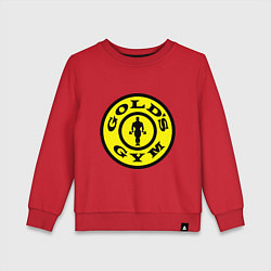 Свитшот хлопковый детский Golds GYM, цвет: красный