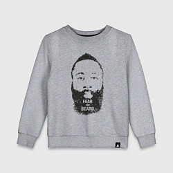 Свитшот хлопковый детский Harden beard, цвет: меланж