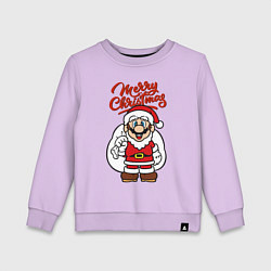 Детский свитшот Christmas Mario