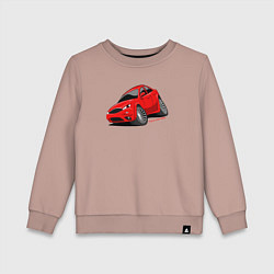 Свитшот хлопковый детский Злой Форд Мондео, цвет: пыльно-розовый