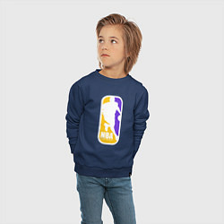 Свитшот хлопковый детский NBA Kobe Bryant, цвет: тёмно-синий — фото 2