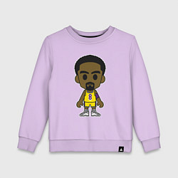 Свитшот хлопковый детский Little Kobe, цвет: лаванда