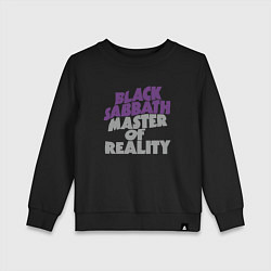 Свитшот хлопковый детский Black Sabbath Master of Reality, цвет: черный