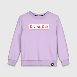Свитшот хлопковый детский Divine Orb дроп в Path of Exile, цвет: лаванда