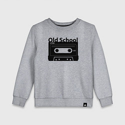 Свитшот хлопковый детский Old school music, цвет: меланж