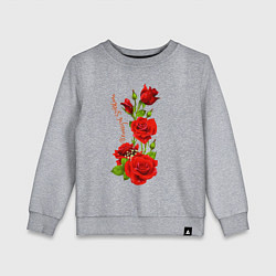 Детский свитшот Прекрасная Светлана - букет из роз