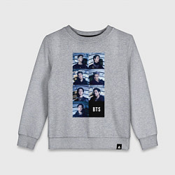 Свитшот хлопковый детский We are bulletproof BTS, цвет: меланж