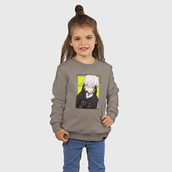 Свитшот хлопковый детский Андройд 9S, цвет: утренний латте — фото 2