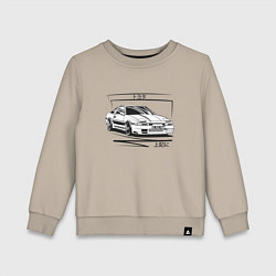 Свитшот хлопковый детский Toyota Supra MK3, цвет: миндальный