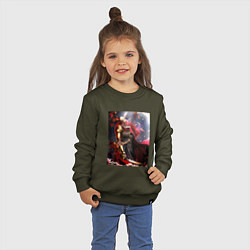 Свитшот хлопковый детский Маления из Элден Ринг, цвет: хаки — фото 2