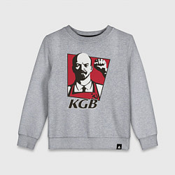 Свитшот хлопковый детский KGB Lenin, цвет: меланж