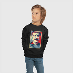 Свитшот хлопковый детский Stalin USSR, цвет: черный — фото 2