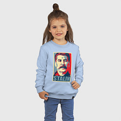 Свитшот хлопковый детский Stalin USSR, цвет: мягкое небо — фото 2