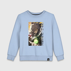 Свитшот хлопковый детский Взгляд Цзин Юаня, цвет: мягкое небо