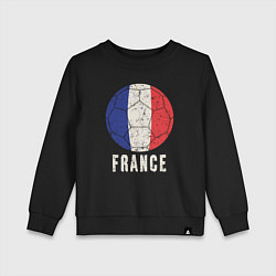 Свитшот хлопковый детский Футбол Франции, цвет: черный