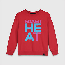 Свитшот хлопковый детский Miami Heat style, цвет: красный