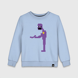 Свитшот хлопковый детский Сиреневый человек, цвет: мягкое небо