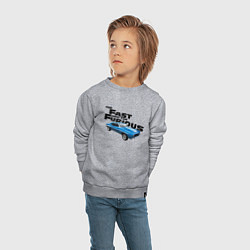 Свитшот хлопковый детский Chevrolet Camaro SS, цвет: меланж — фото 2