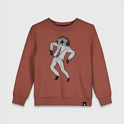 Свитшот хлопковый детский Camera man, цвет: кирпичный