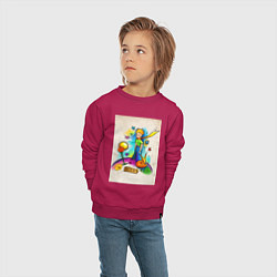 Свитшот хлопковый детский Le Petit Prince, цвет: маджента — фото 2